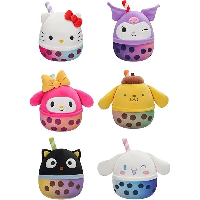 Squishmallow 5 Inch Hello Kitty and Friends Boba Scented Mystery Bag Plush Toy