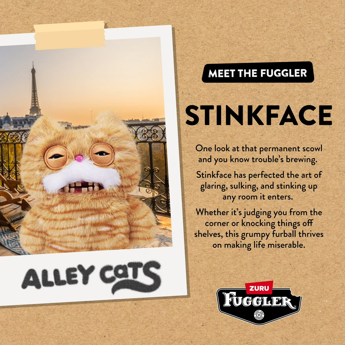 Zuru Fugglers 9 Inch Alley Cats - Stinkface