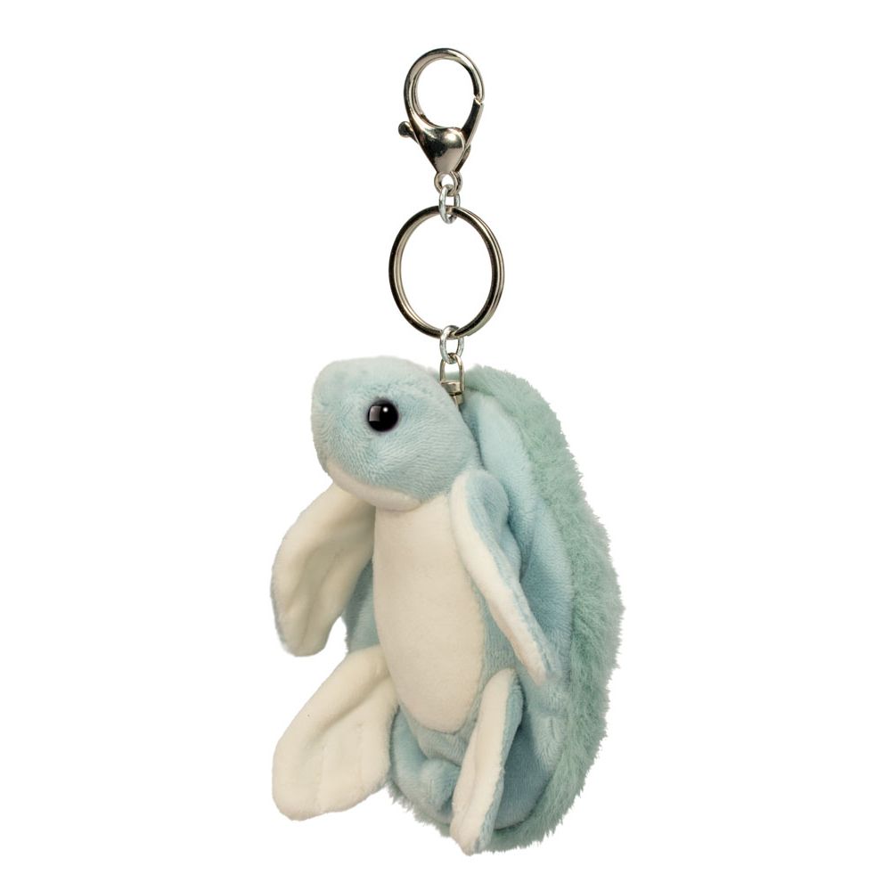 Douglas 5 Inch Sea Turtle Bag Charm Plush Clip