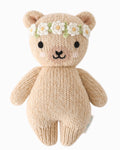 Baby honey bear (ivory floral)