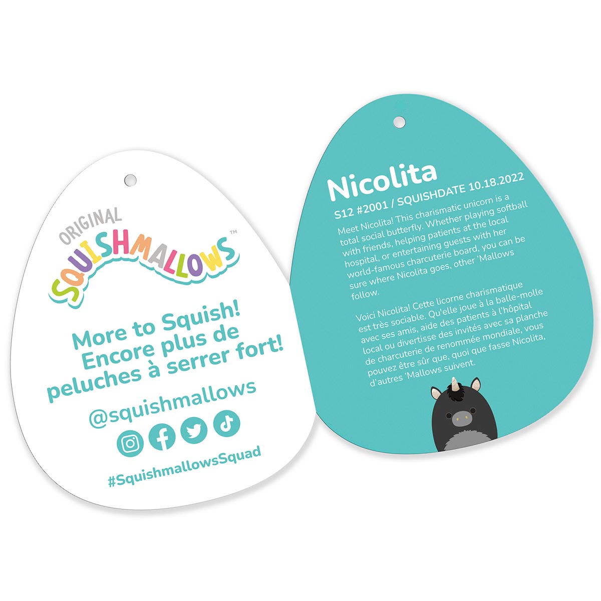 12-Inch Nicolita the Black and Gold Unicorn