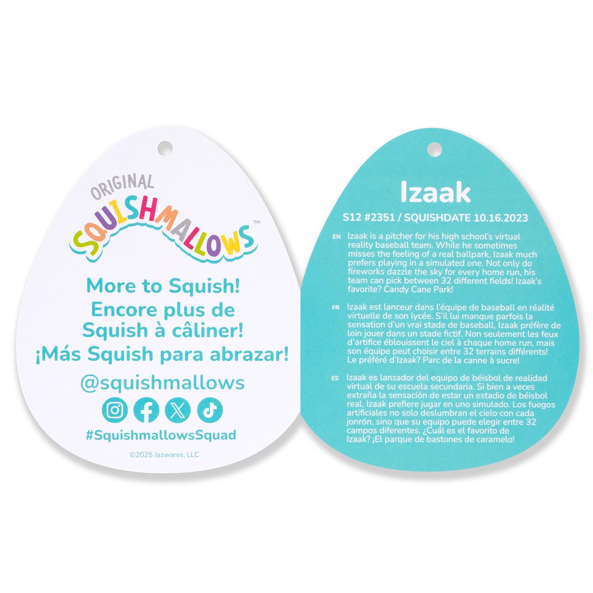 12-Inch Izaak the Blue Slushy