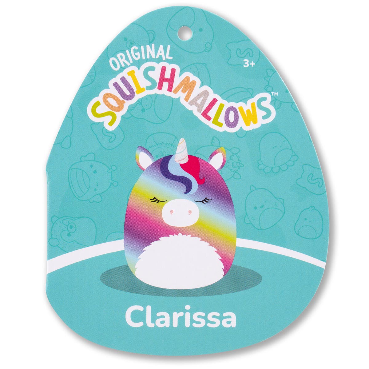8-Inch Clarissa the Rainbow Unicorn with Fuzzy Belly