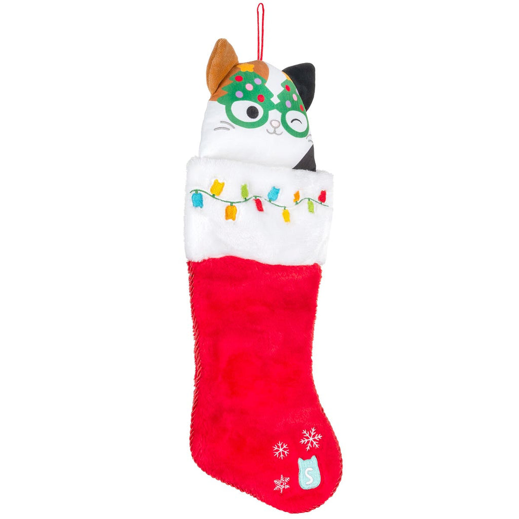 Squishmallows Cam the Cat Holiday Stocking