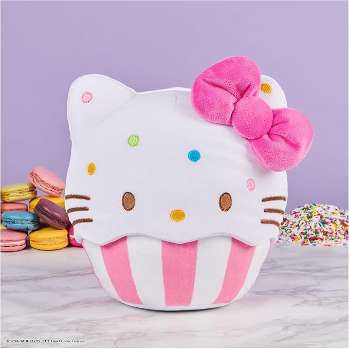 Sanrio 8 Inch Hello Kitty Cupcake Plush Toy by GUND