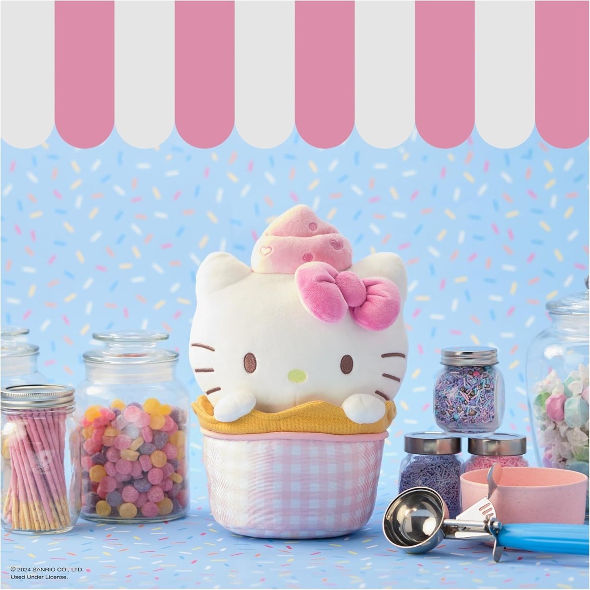 Sanrio 10 Inch Hello Kitty Ice Cream Plush Toy by GUND