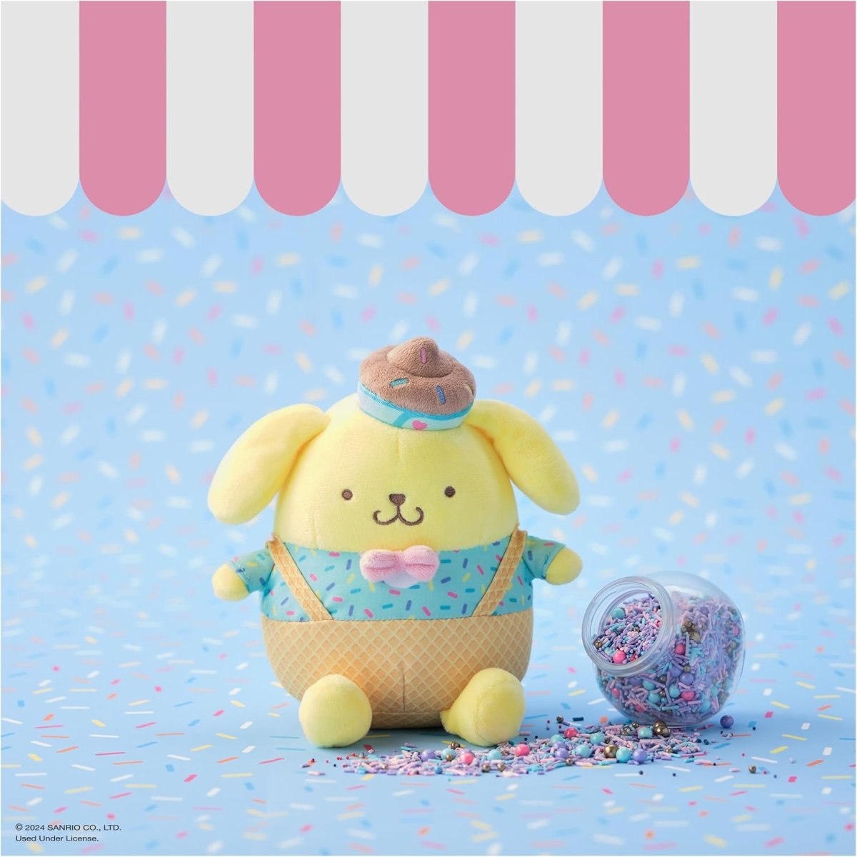 Sanrio 6 Inch Pompompurin Ice Cream Plush Toy by GUND