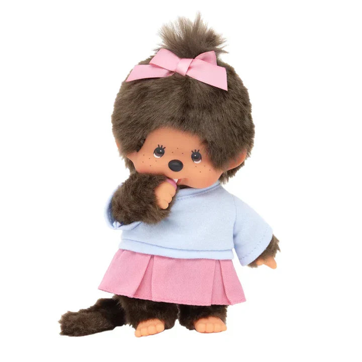 Monchhichi 8 Inch Skirt Girl Plush Doll Toy