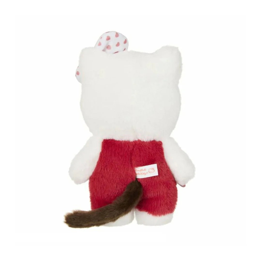 Monchhichi x Hello Kitty 7.87 Inch Monchhichi Gingham Check Plush Toy