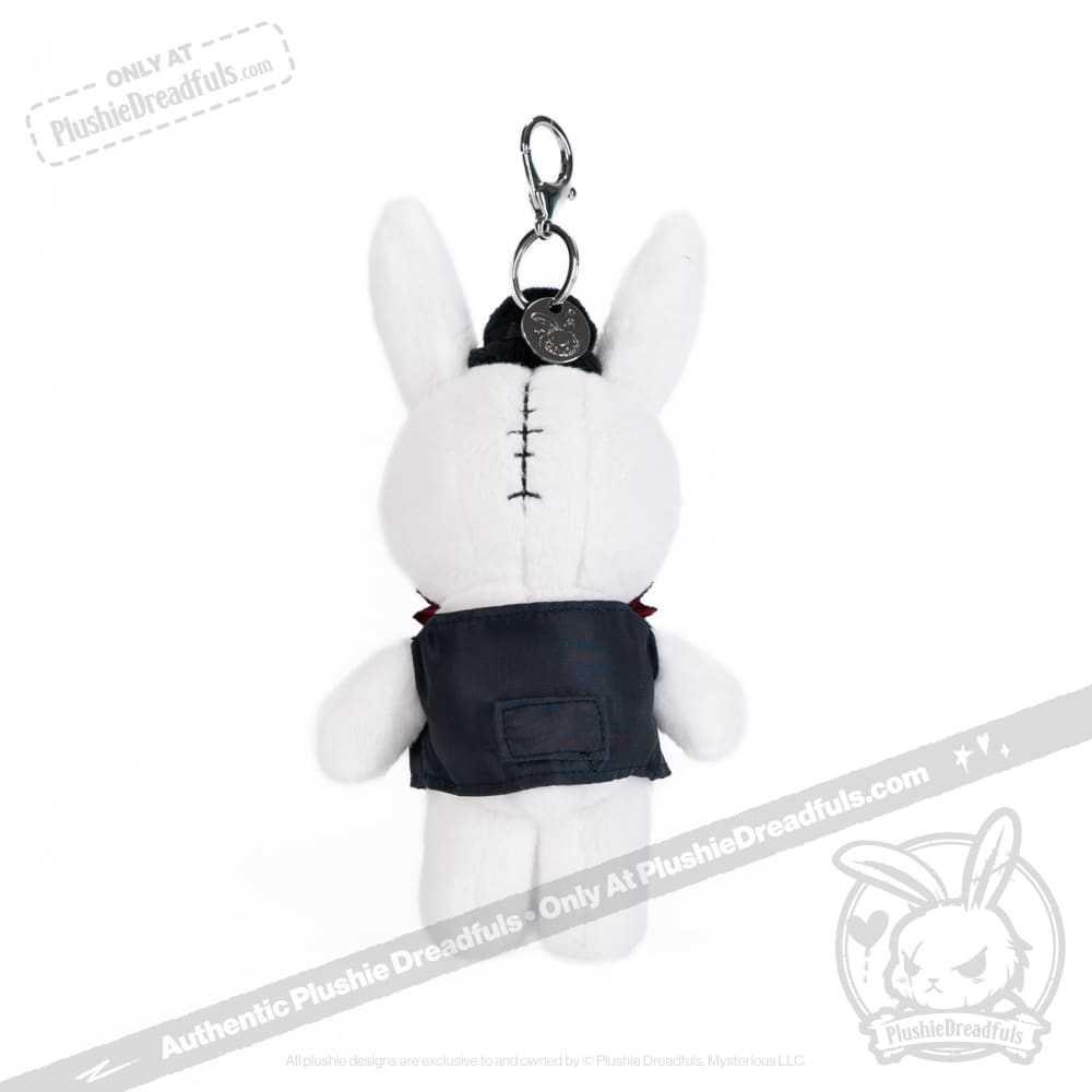 Victorian McGee's White Rabbit Plush Keychain Accessory